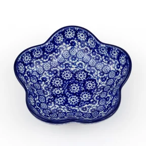 Miska kwiatek H33, 11,5 cm <br> 2615X Kobaltowa koronka
